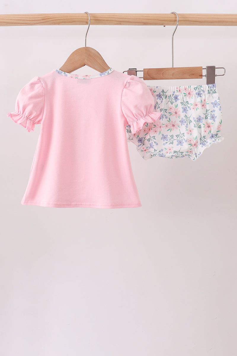 Piggy Applique Bloomer Set