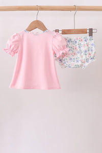 Piggy Applique Bloomer Set