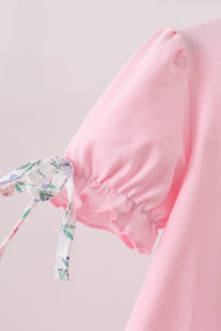 Piggy Applique Ruffle Dress