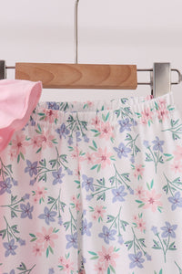 Piggy Applique Ruffle Pants Set