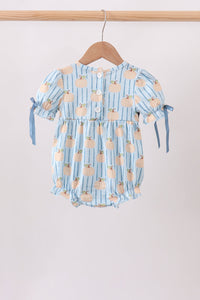 Pumpkin Embroidery Ruffle Bubble