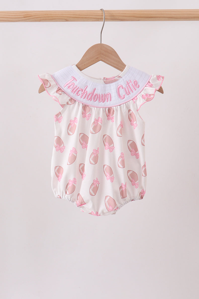Touchdown Smocked Ruffle Bubble