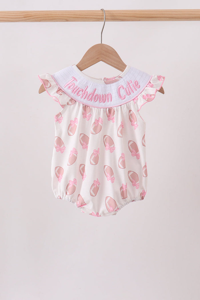 Touchdown Smocked Ruffle Bubble