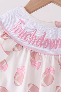 Touchdown Smocked Ruffle Bubble