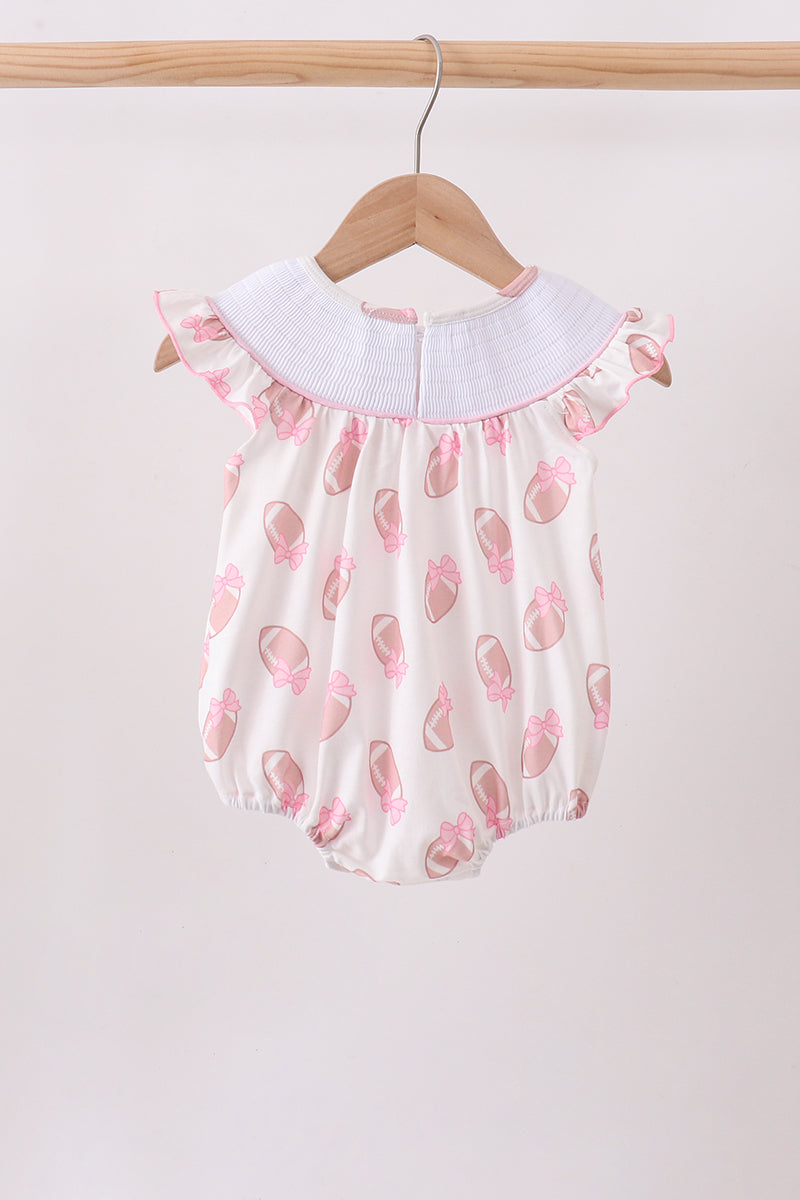Touchdown Smocked Ruffle Bubble