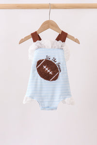 Football French Knot Stripe Lace Bubble