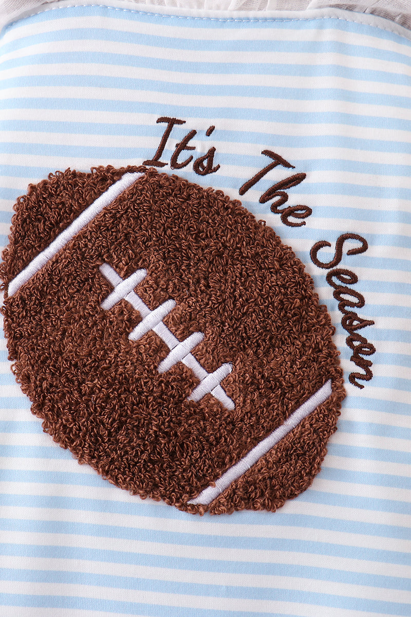 Football French Knot Stripe Lace Bubble