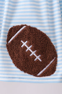 Football French Knot Ruffle Shorts Set