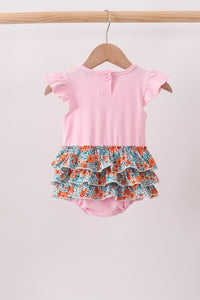 Jack-O-Lantern Applique Ruffle Bubble