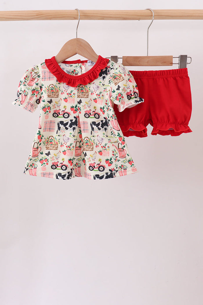 Farmland Ruffle Bloomer Set