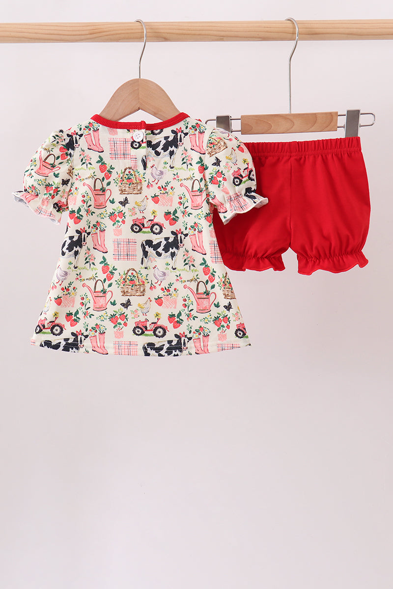 Farmland Ruffle Bloomer Set