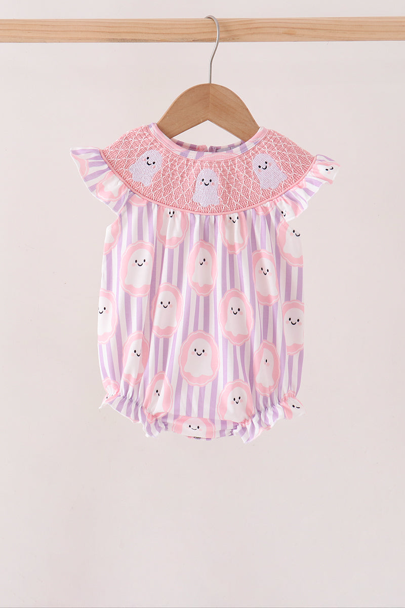Ghost Smocked Ruffle Bubble