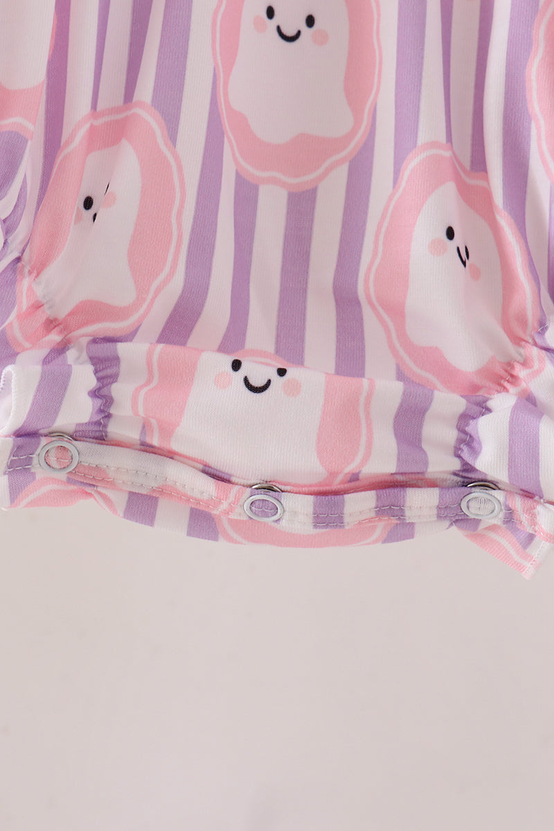 Ghost Smocked Ruffle Bubble