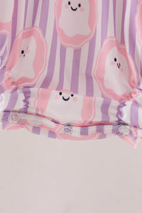 Ghost Smocked Ruffle Bubble