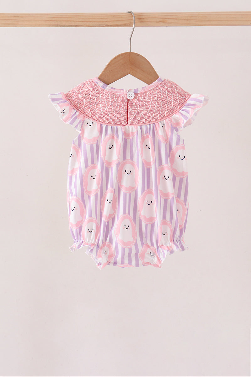 Ghost Smocked Ruffle Bubble
