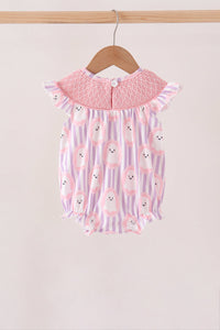 Ghost Smocked Ruffle Bubble