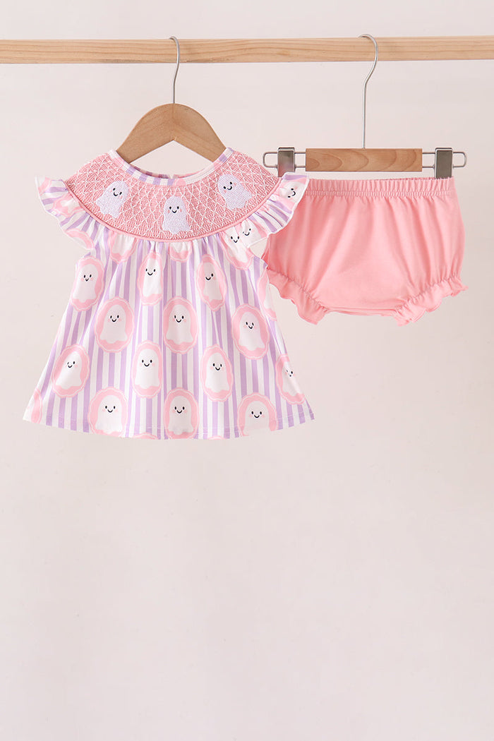 Ghost Smocked Bloomer Set