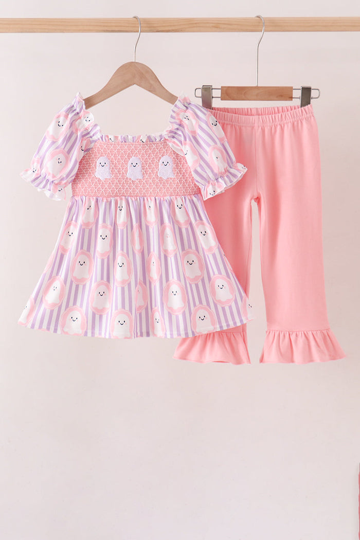 Ghost Smocked Ruffle Pants Set
