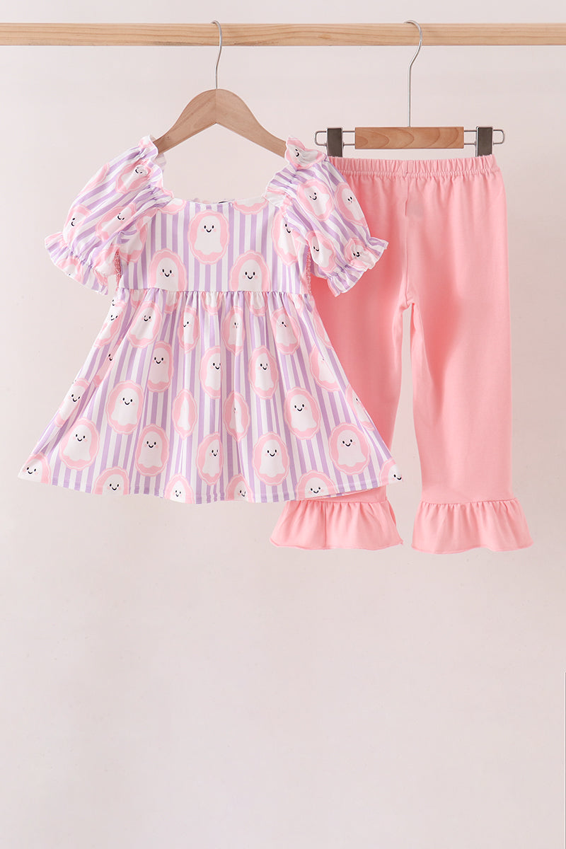Ghost Smocked Ruffle Pants Set