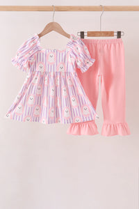 Ghost Smocked Ruffle Pants Set