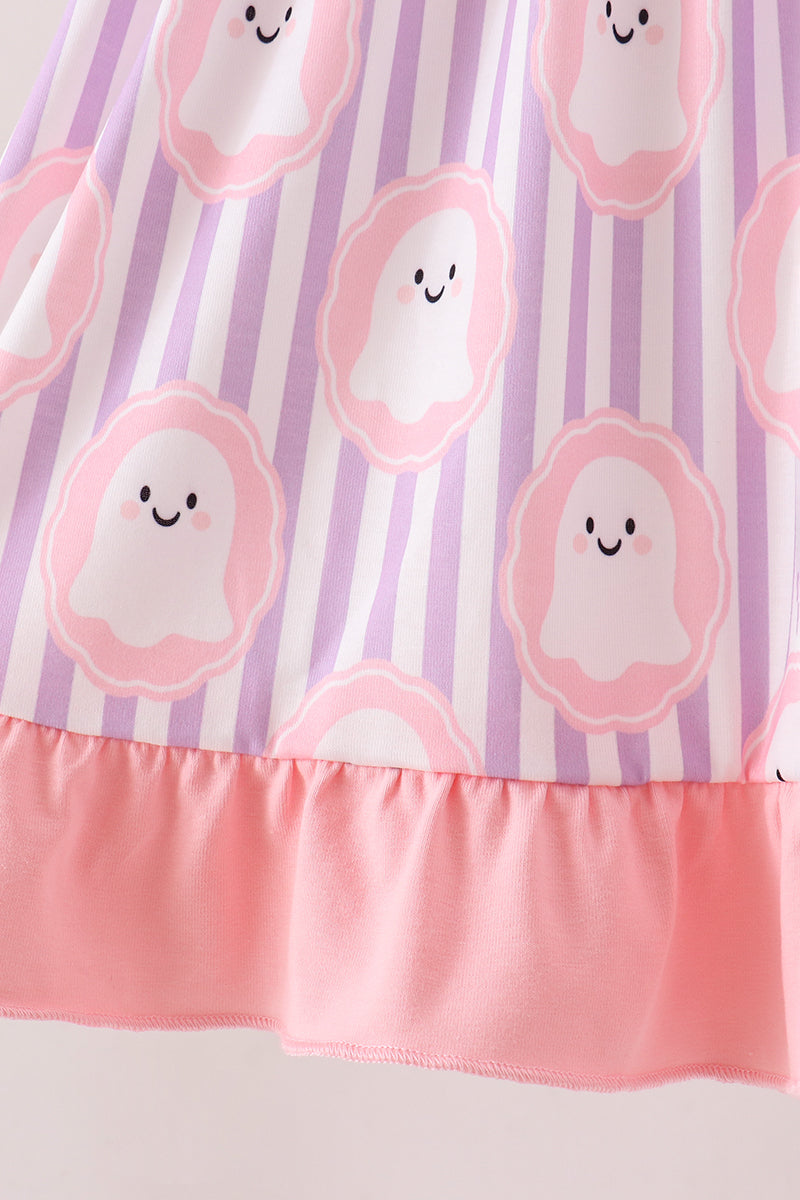 Ghost Smocked Ruffle Dress