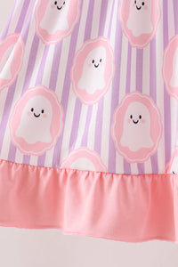 Ghost Smocked Ruffle Dress