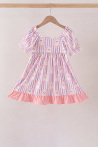 Ghost Smocked Ruffle Dress