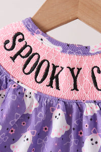 Spooky cute Smocked Bubble