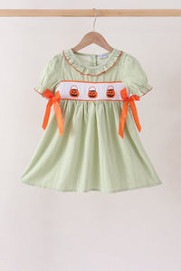 Pumpkin Smocked Dress