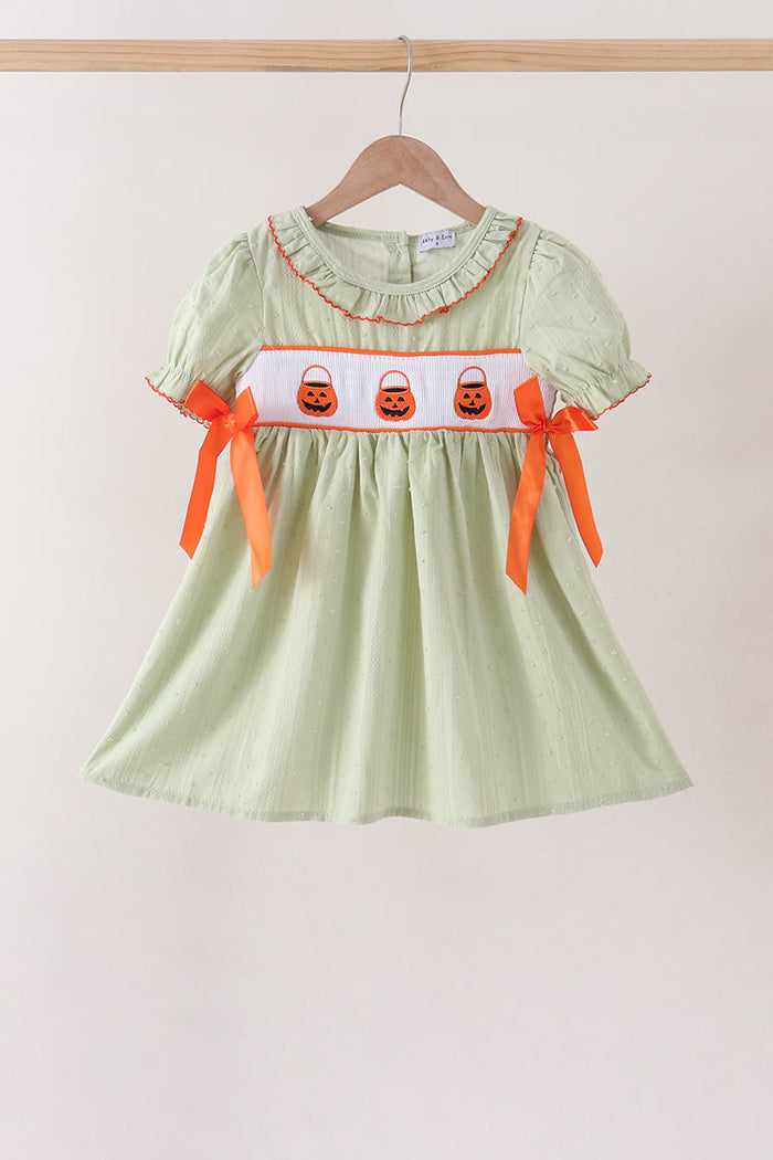 Pumpkin Smocked Dress