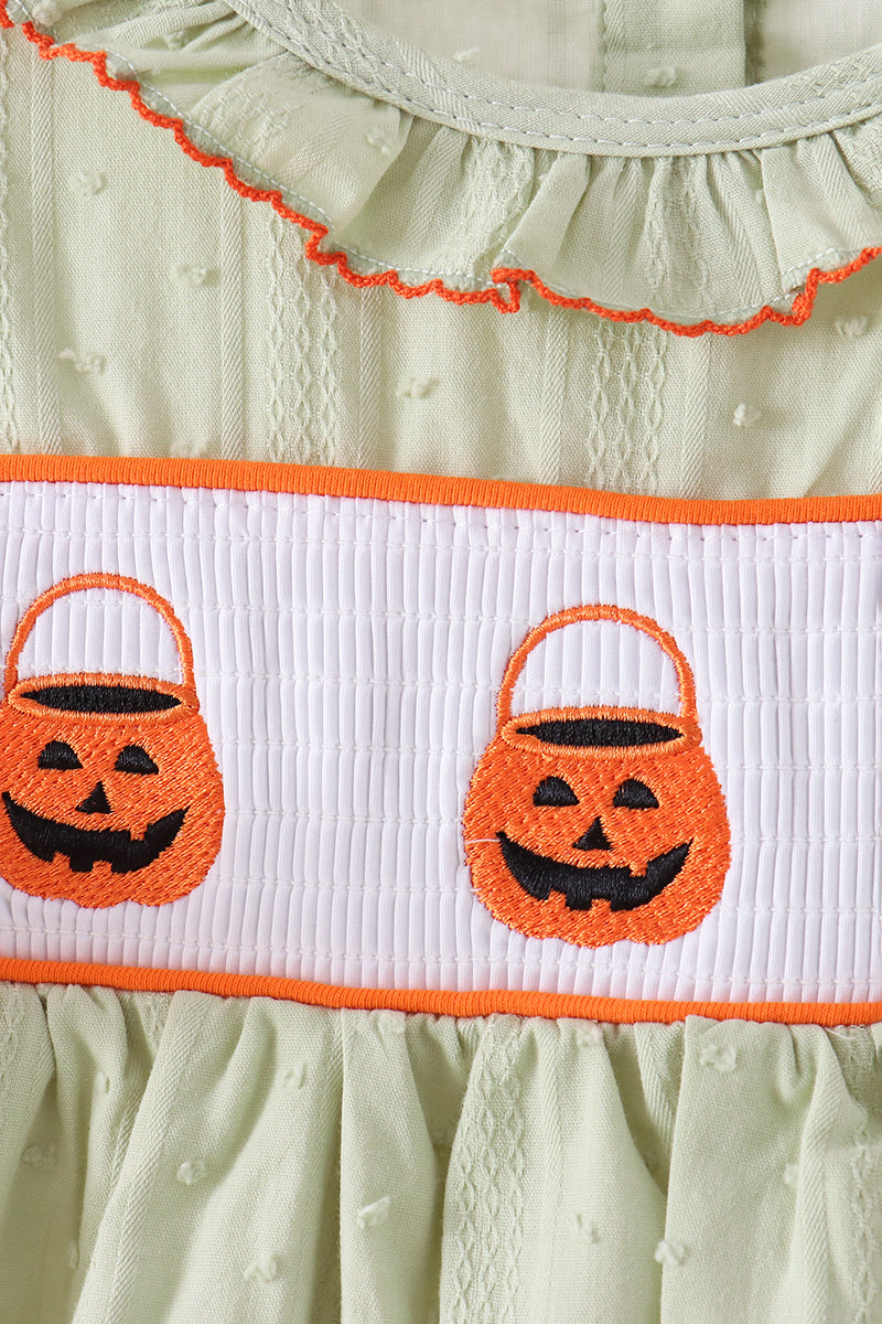 Pumpkin Smocked Dress