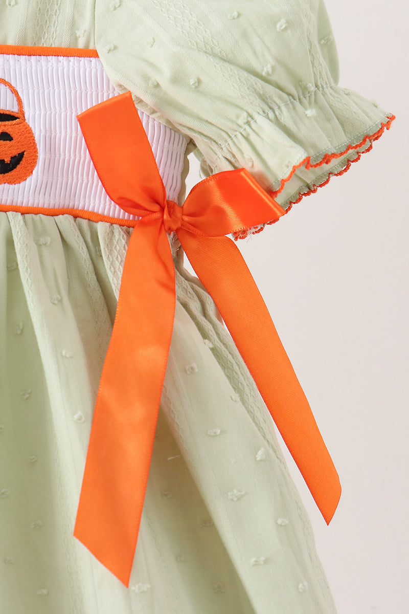 Pumpkin Smocked Dress