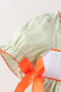 Pumpkin Smocked Dress