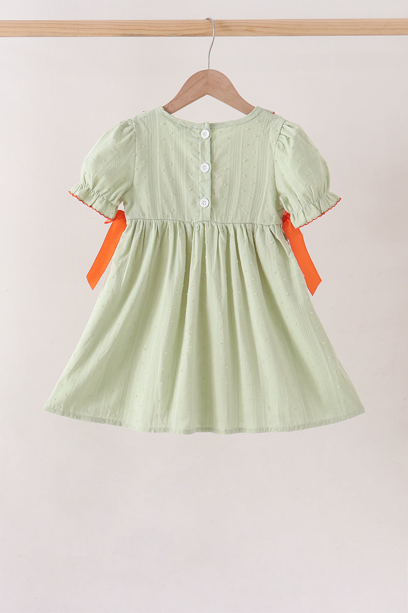 Pumpkin Smocked Dress