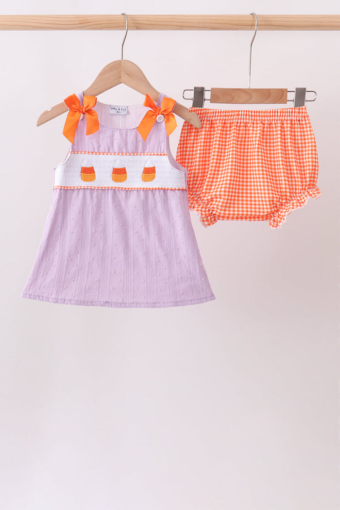 Candy Smocked Bloomer Set