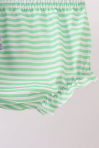 Witch applique stripe bloomer set