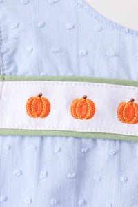 Pumpkin Embroidery jacquard Ruffle Bloomer Set