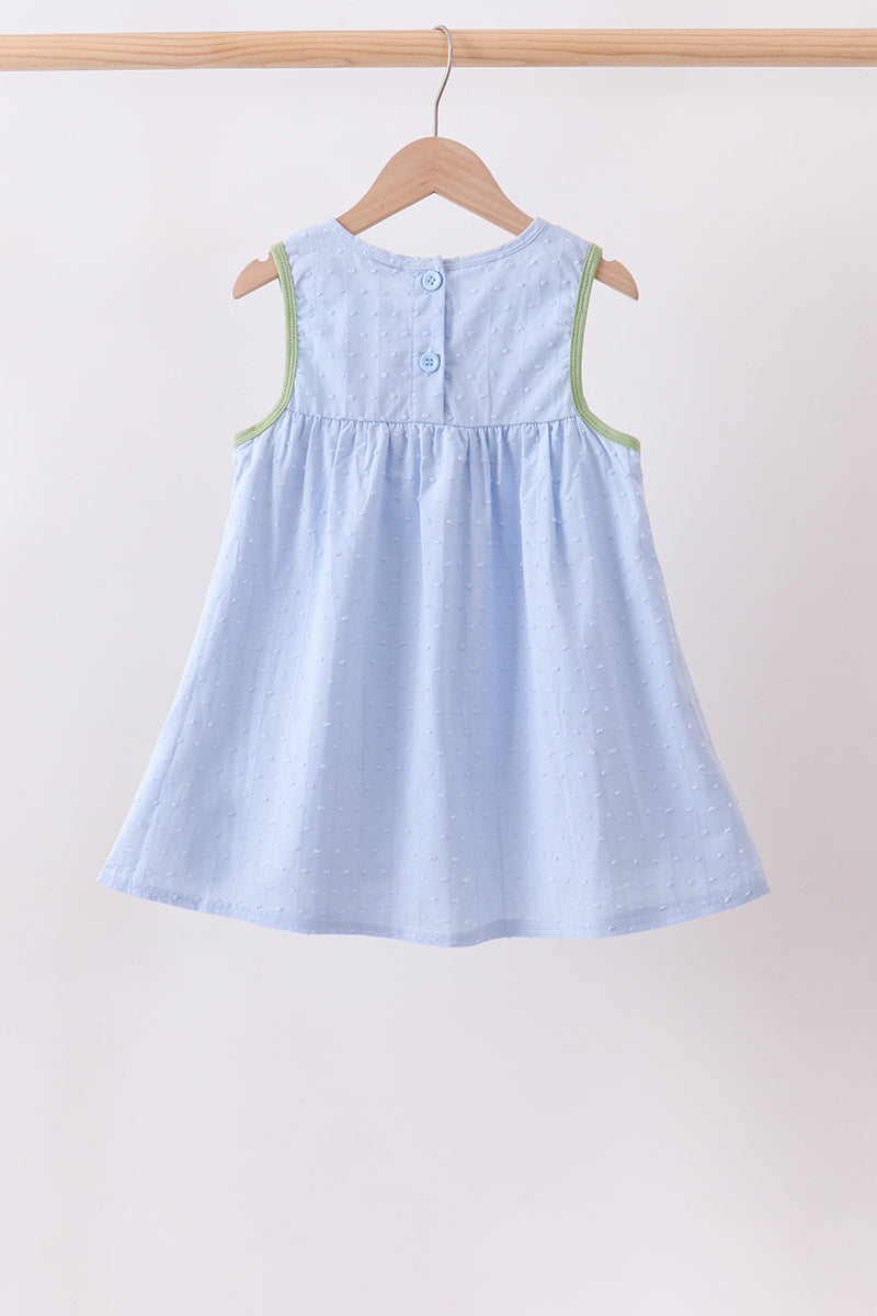 Pumpkin Embroidery jacquard Ruffle Dress