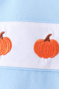Pumpkin Embroidery Pants Set