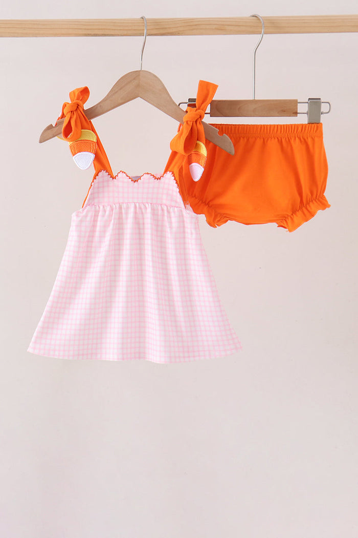 Candy Corn Bloomer Set