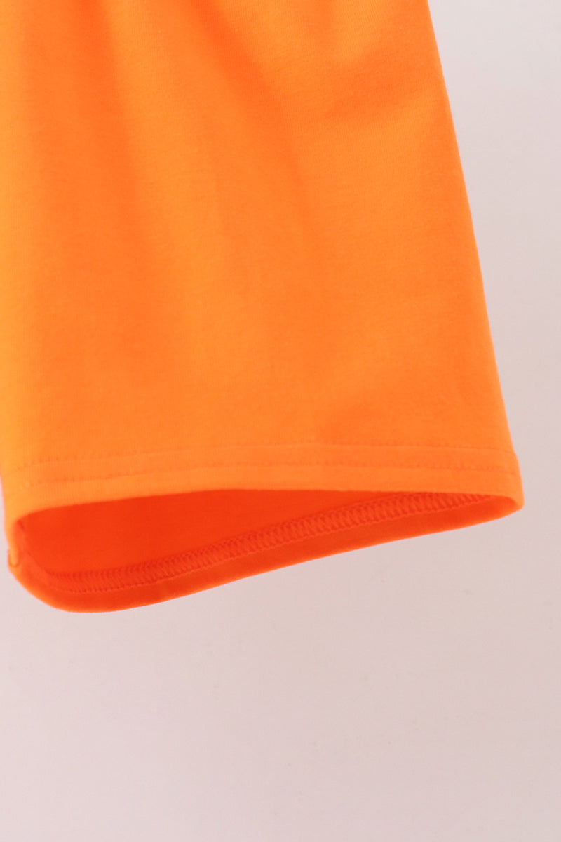 Candy Corn Embroidery Shorts Set