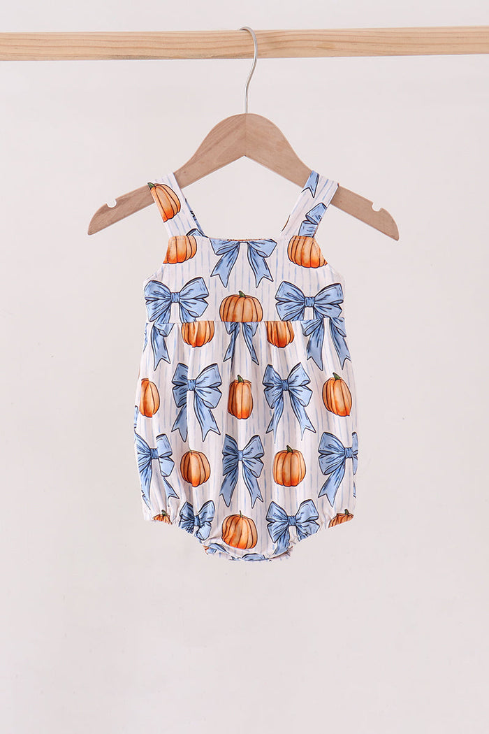 Pumpkin Bow Bamboo Bubble