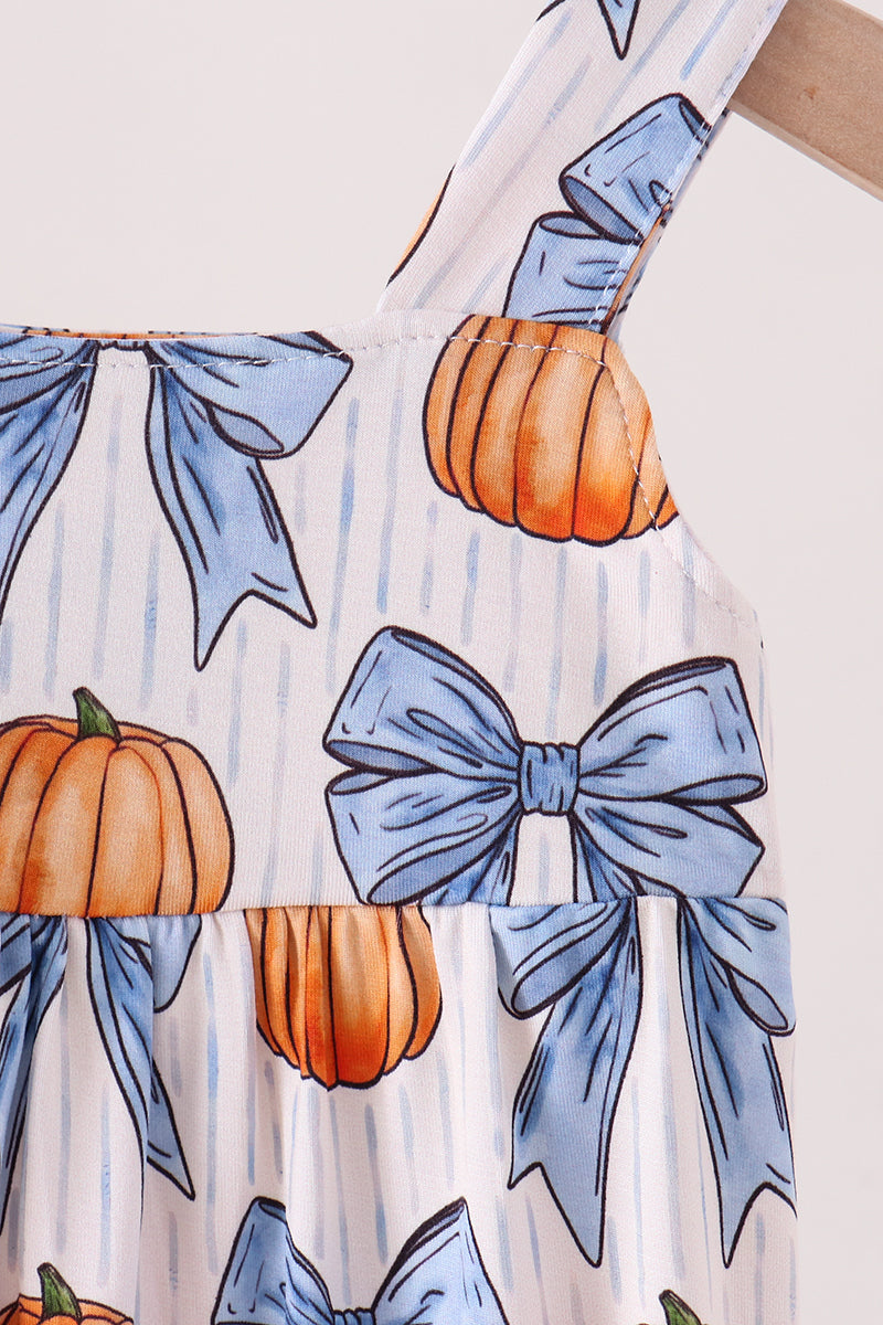 Pumpkin Bow Bamboo Bubble