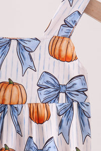 Pumpkin Bow Bamboo Bubble