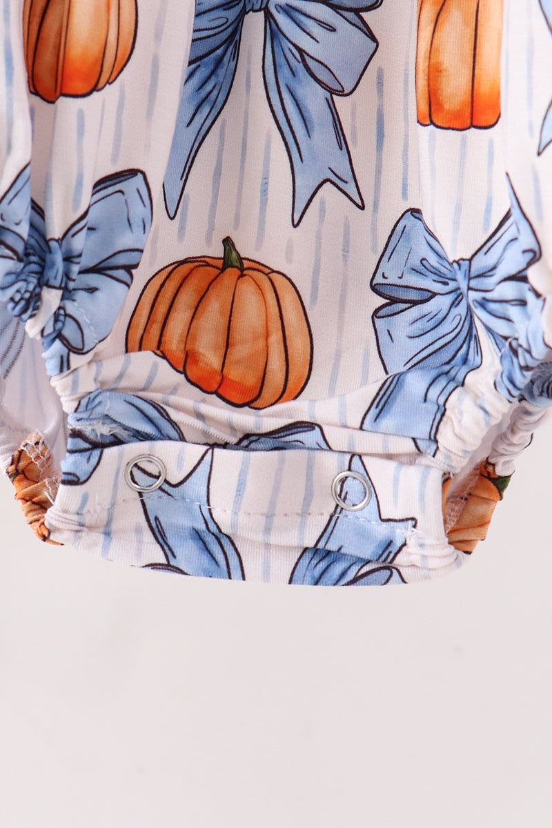 Pumpkin Bow Bamboo Bubble