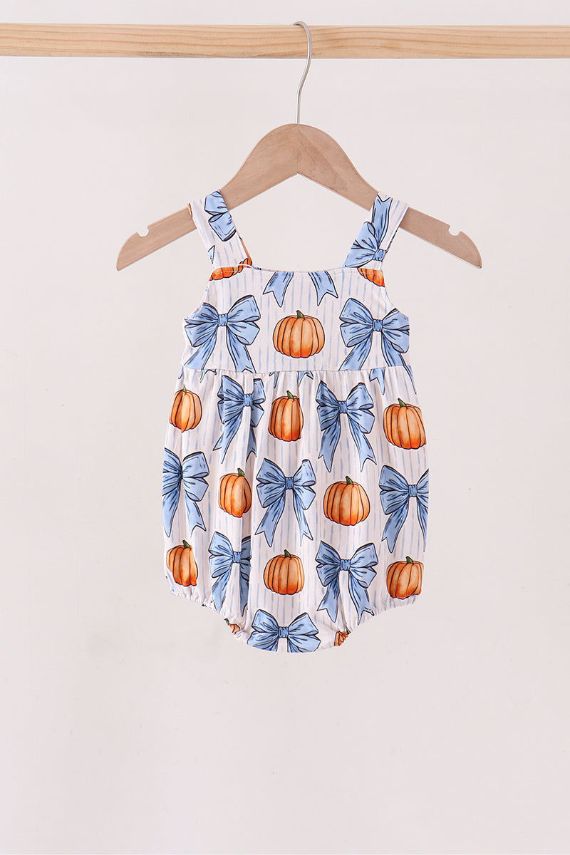 Pumpkin Bow Bamboo Bubble
