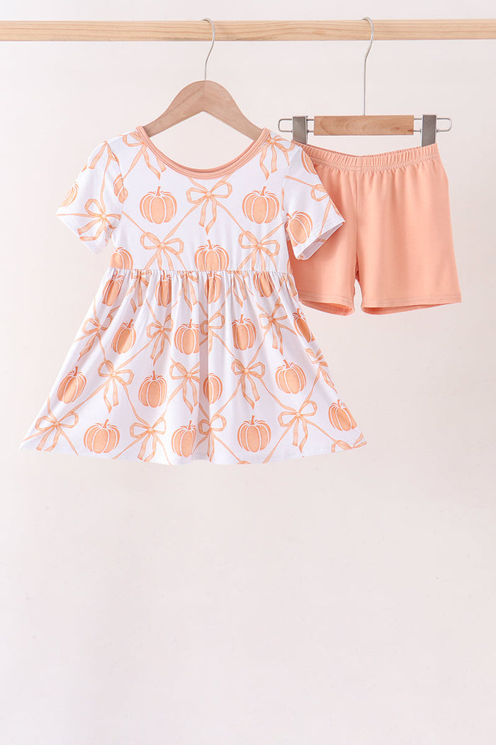 Pumpkin Bow Bamboo Set