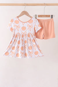 Pumpkin Bow Bamboo Set