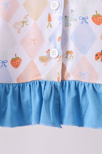 Chicken Bow Bamboo Pajama Pants Set