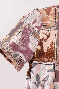 Forest Hunting Bamboo Pocket Pajama set